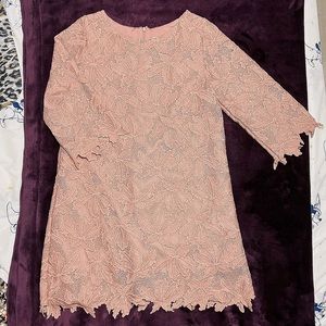 One piece long sleeve mini dress